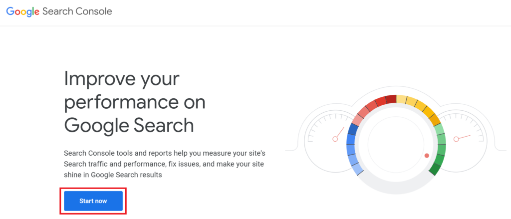Google Search Console sisse logimine